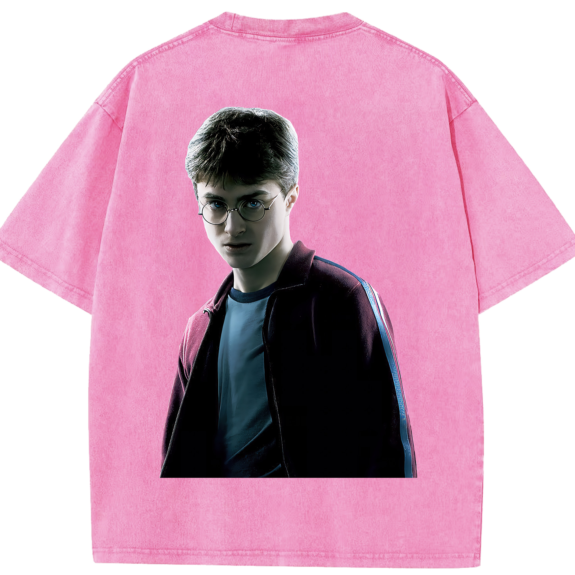 （画像用） Harry Potter ハリー・ポッターシリーズ 綿100% ヴィンテージ風 半袖Tシャツ（背面プリント）